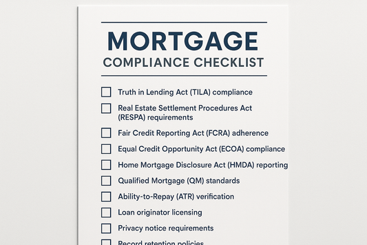 mortgage compliance list