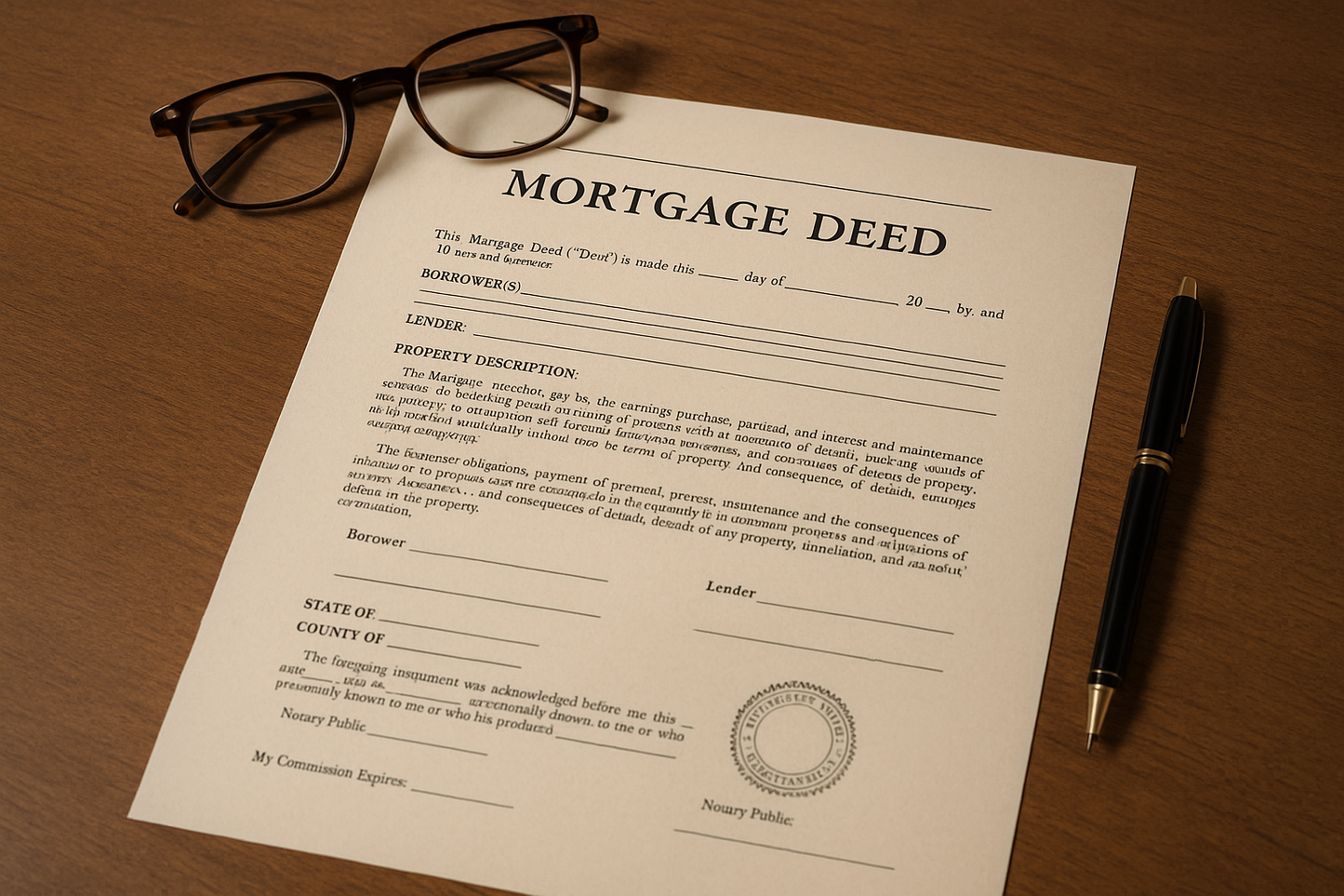 no a real mortgage deed