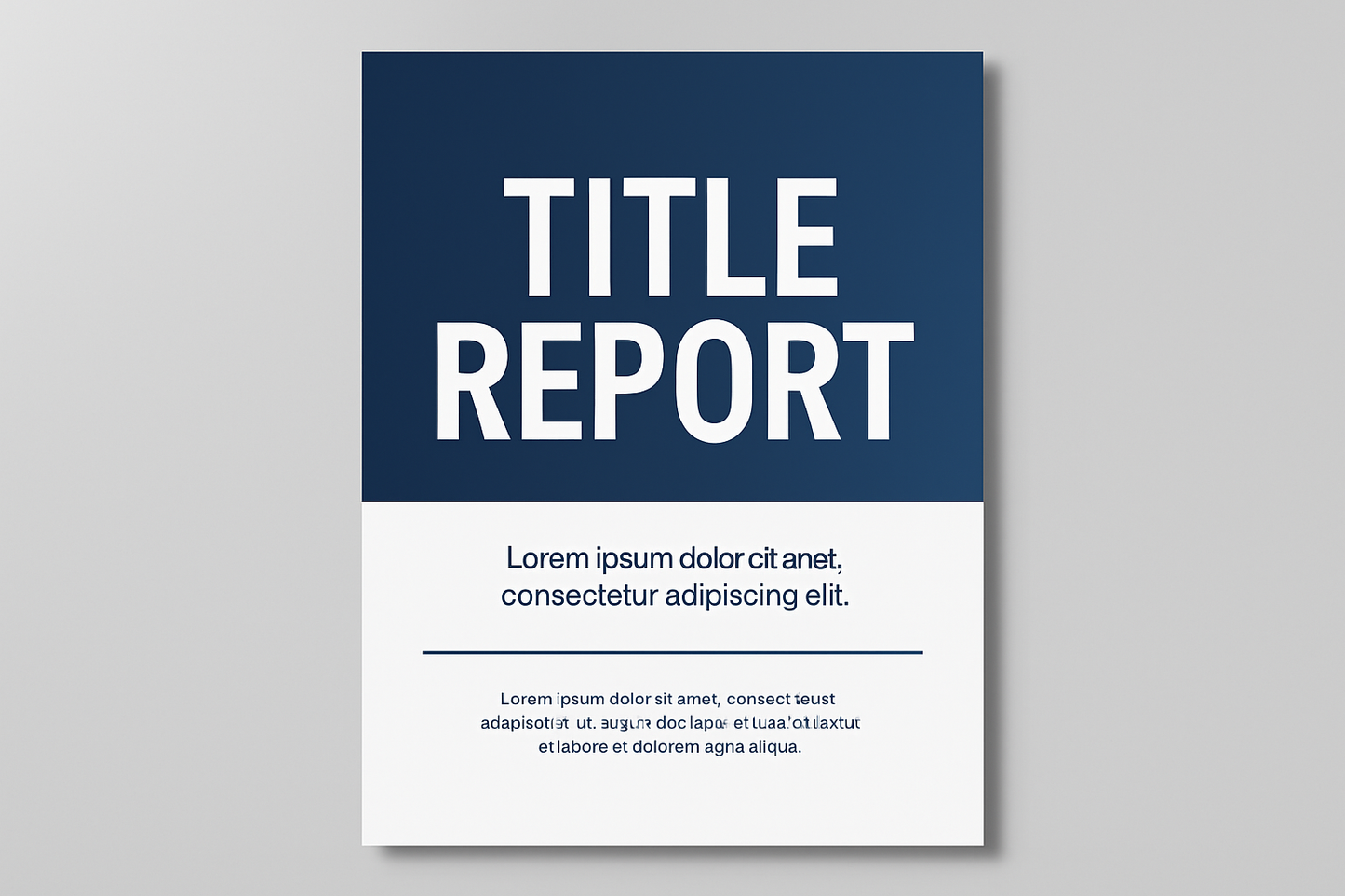 title report